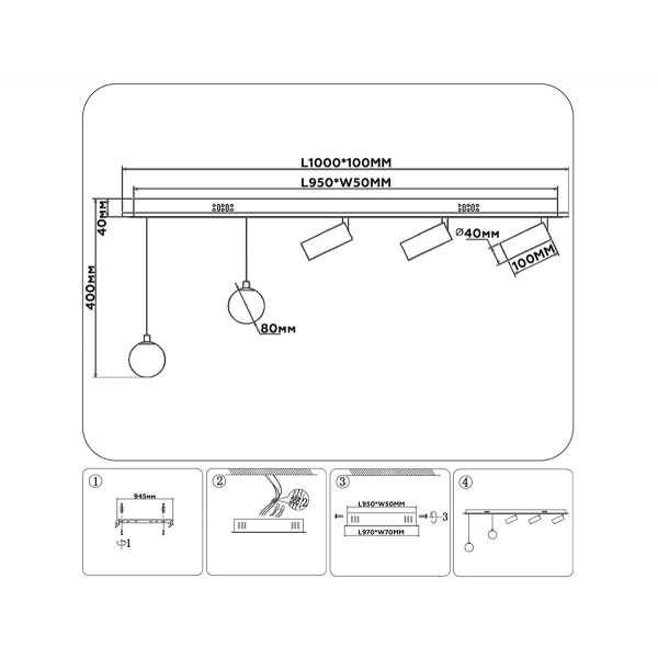 Потолочный светодиодный светильник Ambrella light Comfort LineTech FL66202