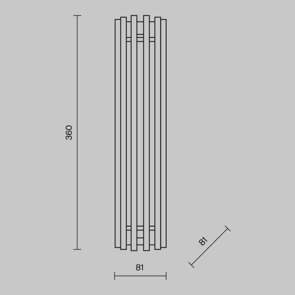 Настенный светильник Maytoni Sonata MOD410WL-L12CH3K