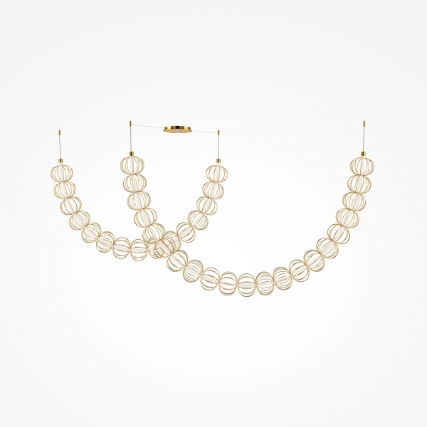 Подвесной светодиодный светильник Maytoni Golden Cage MOD216PL-L55G3K
