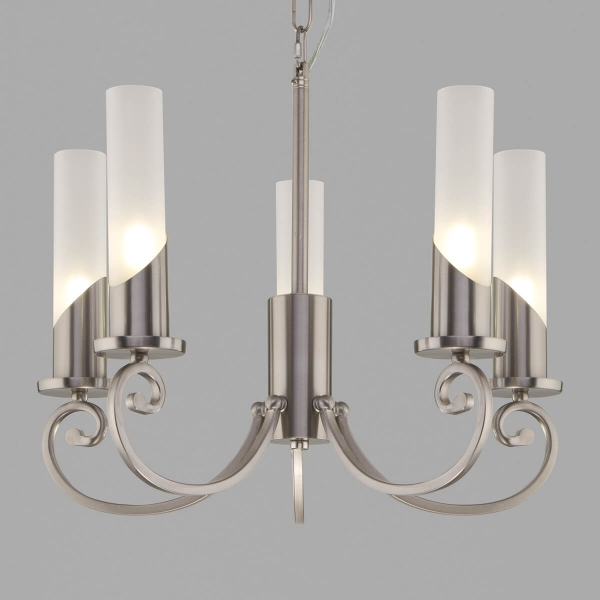 Подвесная люстра Eurosvet Banci 60117/5 никель