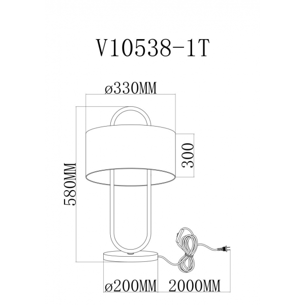 Лампа настольная Moderli Palma V11599-1T