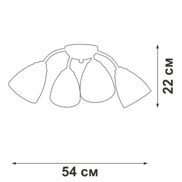 Потолочная люстра Vitaluce V3737-0/4PL