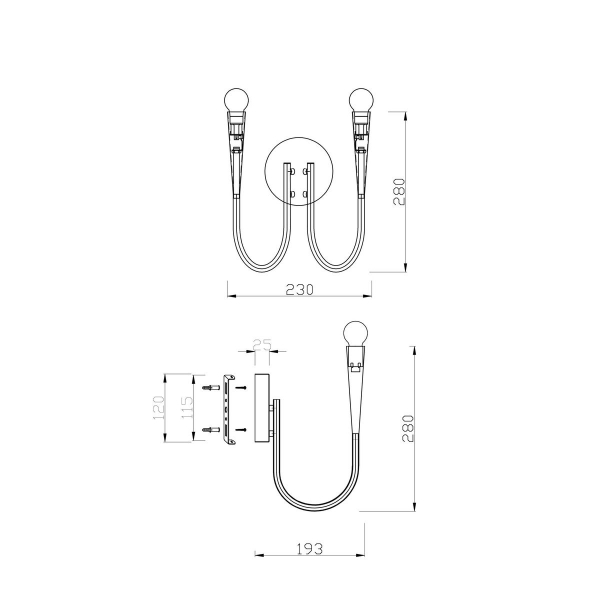 Бра Freya Branches FR5253WL-02N
