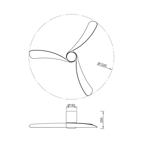 Люстра-вентилятор Mantra NEMO M 9047