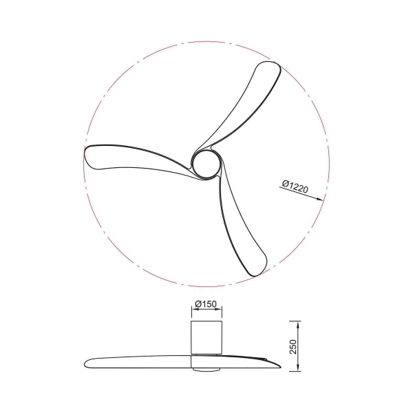 Люстра-вентилятор Mantra NEMO M 9046