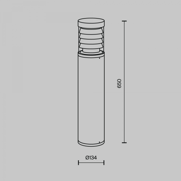 Уличный светодиодный светильник Maytoni Spir O439FL-L12GF3K