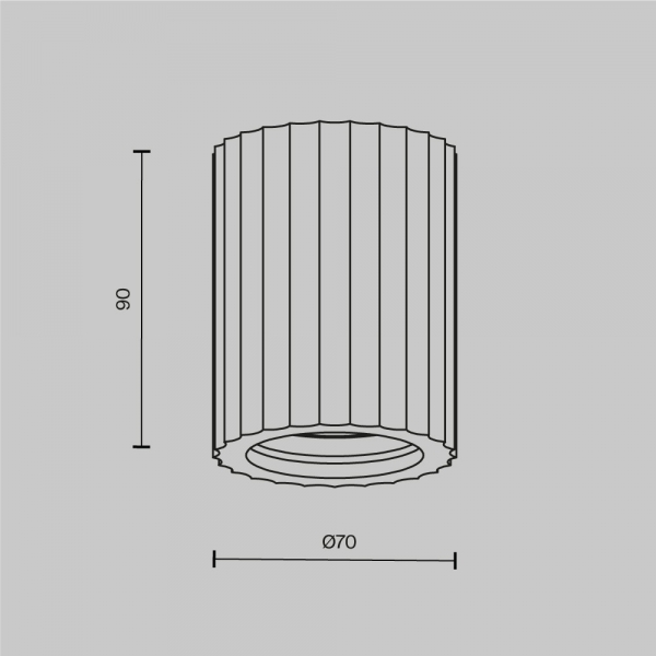 Потолочный светильник Maytoni Technical C121CL-GU10-W