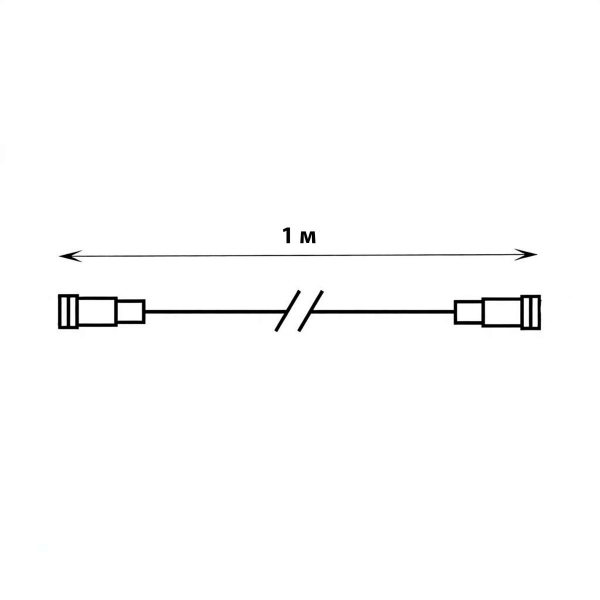 Удлинитель для гирлянд Uniel UCX-F90 E/1M/WH UL-00013222