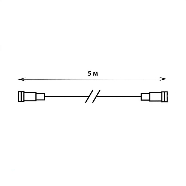 Удлинитель для гирлянд Uniel UCX-F90 E/5M/WH UL-00013226