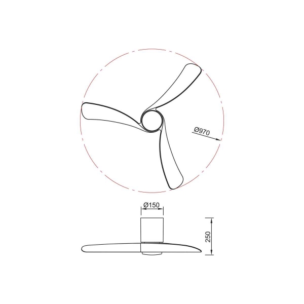 Люстра-вентилятор Mantra NEMO S 9049