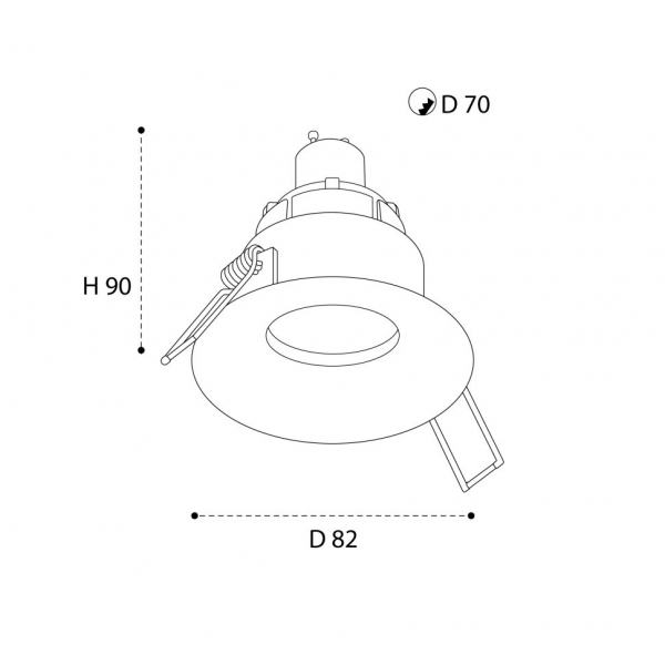 Светильник встраиваемый Italline M01-1021 white