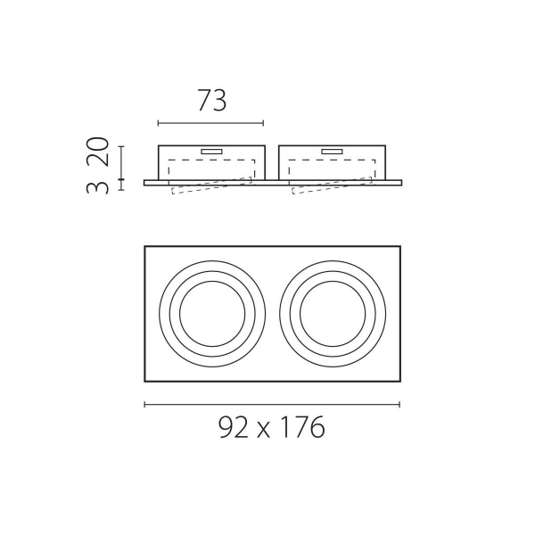 Светильник встраиваемый MR16/GU10 max 1x12Вт Singo Base Lightstar 011616