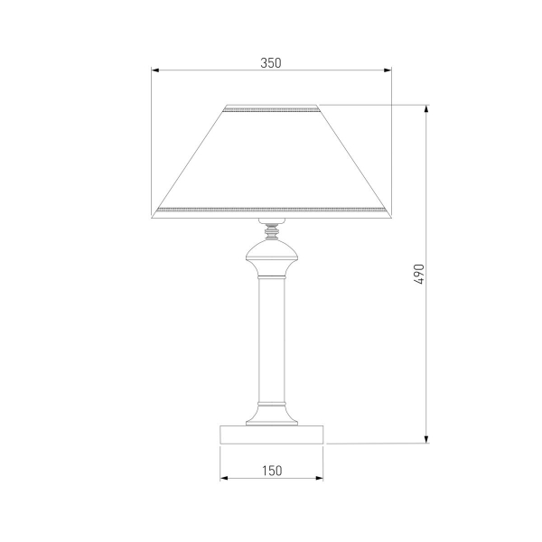 Настольная лампа Eurosvet 60019/1 венге