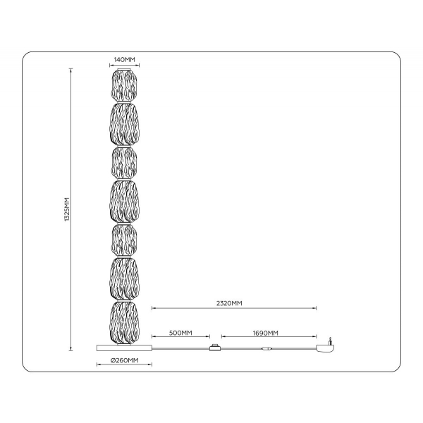 Торшер Ambrella Light HIGH LIGHT LH30112