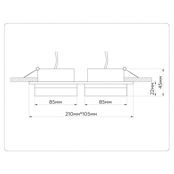 Встраиваемый светильник Ambrella light TECHNO SPOT TN52424