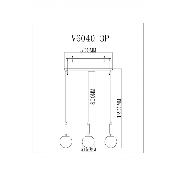 Светильник подвесной Moderli Scrumbel V11565-3P
