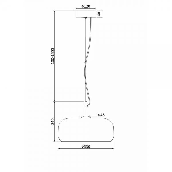 Подвесной светодиодный светильник Maytoni Madmen MOD127PL-L6AM