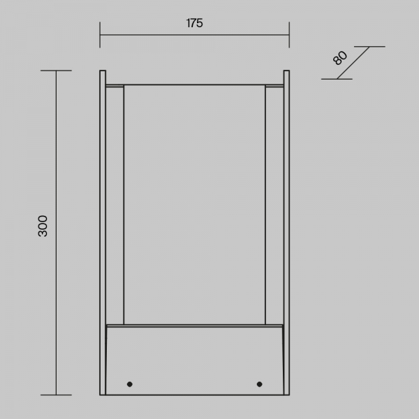 Уличный светодиодный светильник Maytoni Reso O445FL-L20GF3K
