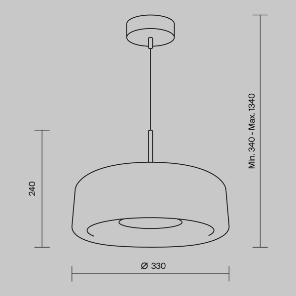 Подвесной светодиодный светильник Maytoni Madmen MOD127PL-L6AM