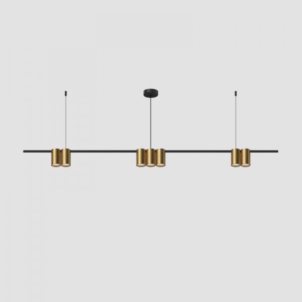 Подвесная люстра Denkirs Orbit DK4063-BK+SG