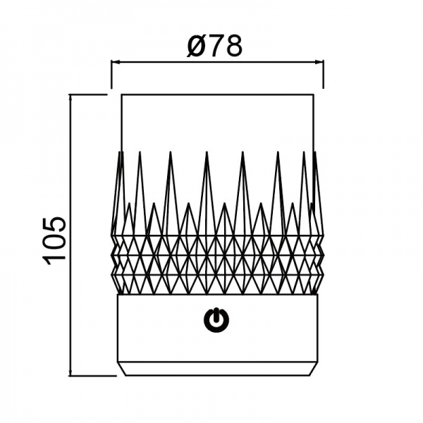 Стакан-светильник Mantra LAX 9085