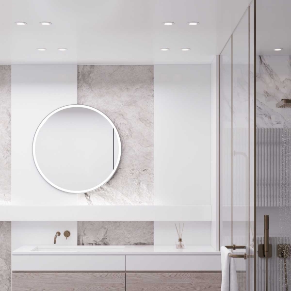 Светильник встраиваемый Elektrostandard City (25060/01) GU10 белый IP44 a070142