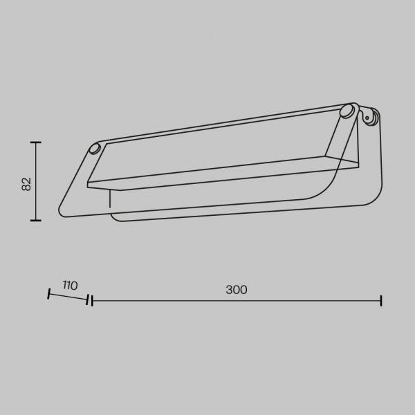Настенный светильник Maytoni Flat MOD296WL-L6BS3K