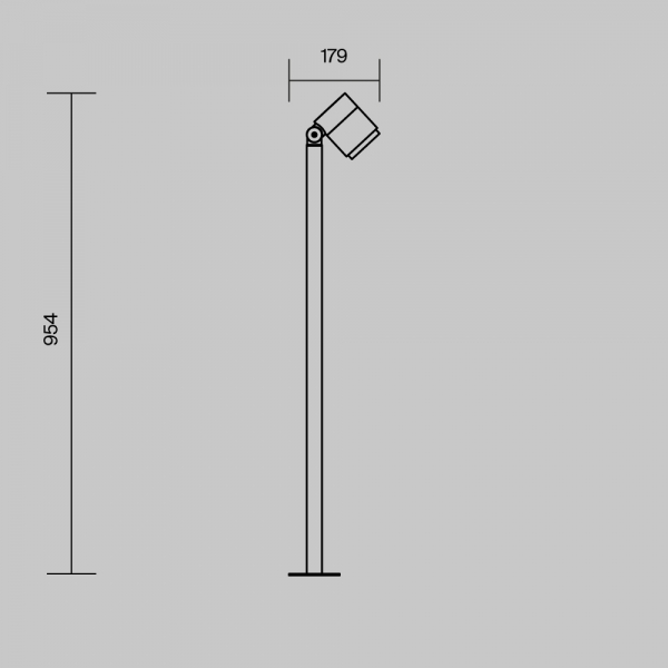 Ландшафтный светильник Maytoni Outdoor O497FL-L12B3K