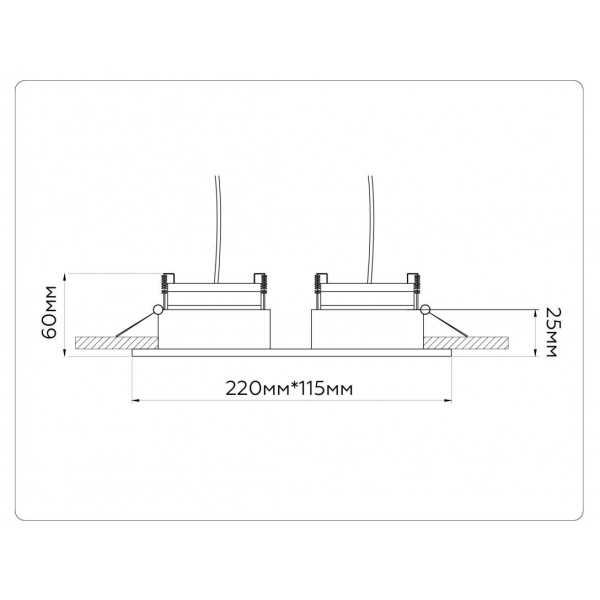 Встраиваемый светильник Ambrella light TECHNO SPOT TN52343
