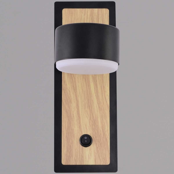 Бра Reluce 12540-0.2-01 BK+WOOD