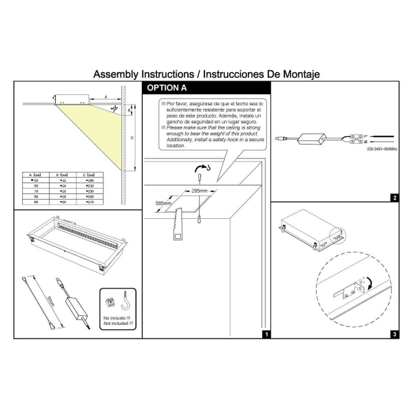 Встраивамое светодиодное окно Mantra BLUE SKY 9094