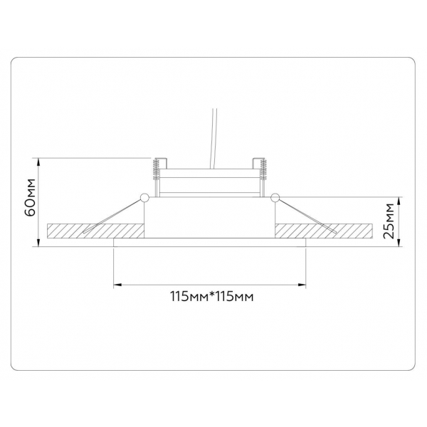 Встраиваемый светильник Ambrella light TECHNO SPOT TN52337
