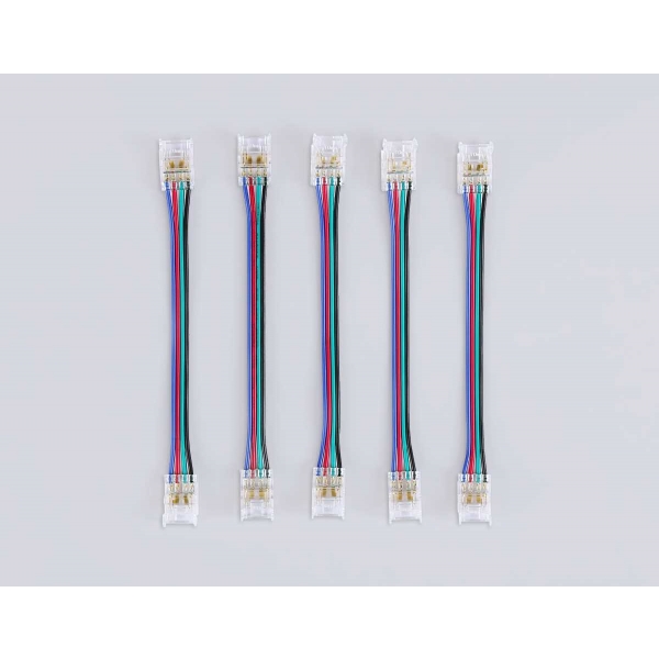 Соединитель гибкий двухсторонний AMBRELLA LIGHT ILLUMINATION COB RGB 12/24V для лент 10mm (4 конт.) (5шт. в комплекте) GS7921