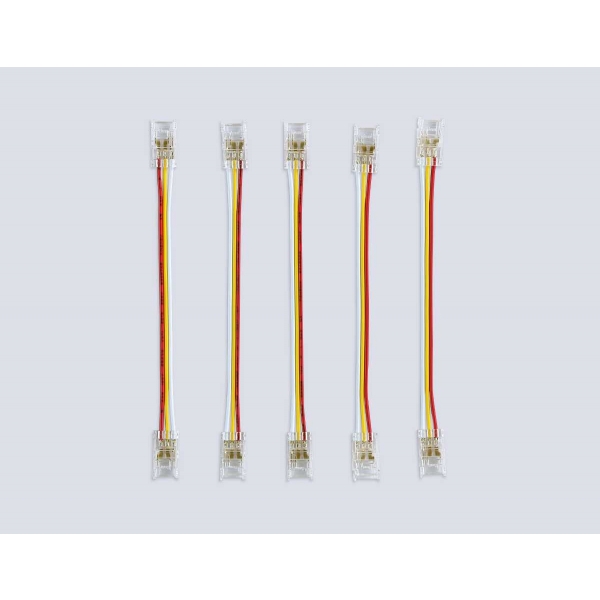 Соединитель гибкий двухсторонний AMBRELLA LIGHT ILLUMINATION COB CCT 12/24V для лент 8mm(3 конт.) (5шт. в комплекте) GS7911