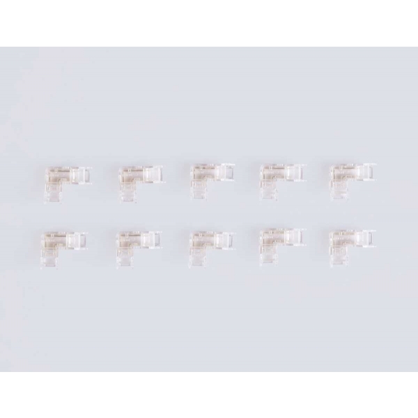 Соединитель угловой AMBRELLA LIGHT ILLUMINATION COB 12/24V для лент 5mm (2 конт.) (10шт. в комплекте) GS6841