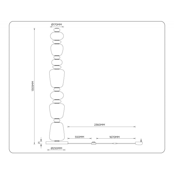 Торшер Ambrella Light HIGH LIGHT LH53172