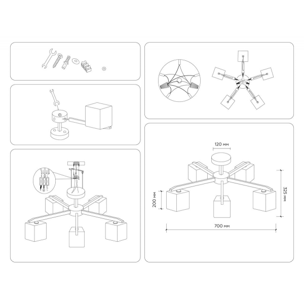 Потолочная люстра Ambrella light Traditional Loft TR83118