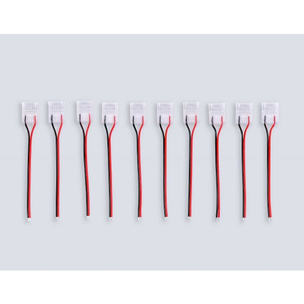 Соединитель гибкий односторонний AMBRELLA LIGHT ILLUMINATION COB 12/24V для лент 12mm (2 конт.) (10шт. в комплекте) GS7378