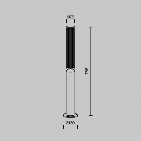Уличный светодиодный светильник Maytoni Lit O593FL-L12GF3K