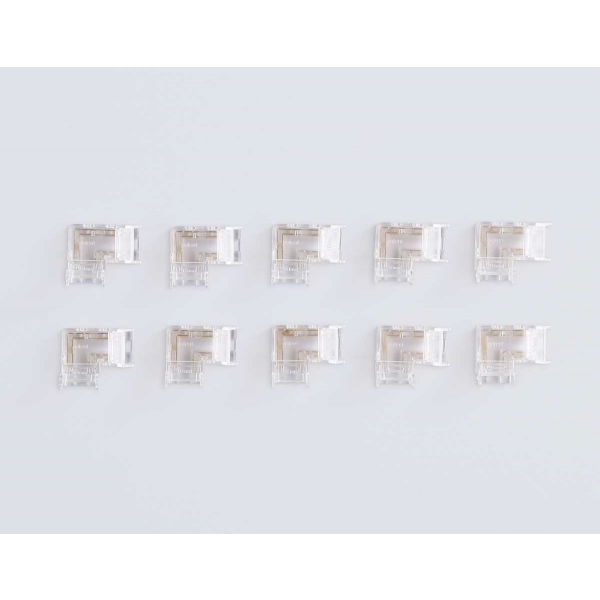Соединитель угловой AMBRELLA LIGHT ILLUMINATION COB RGB 12/24V для лент 10mm (4 конт.) (10шт. в комплекте) GS6891
