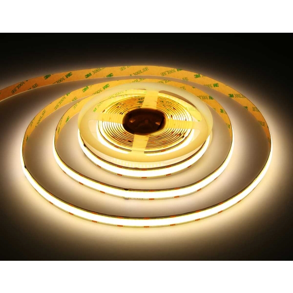 Светодиодная лента Ambrella Light GS4802 COB 616Led/19W m/ 24V IP20 4500K/ 5m*12mm*2mm (2 конт.) GS4802