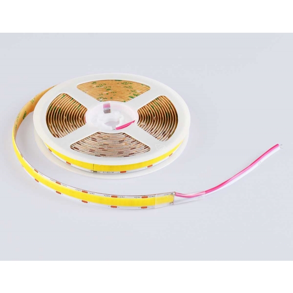 Светодиодная лента Ambrella Light GS4802 COB 616Led/19W m/ 24V IP20 4500K/ 5m*12mm*2mm (2 конт.) GS4802