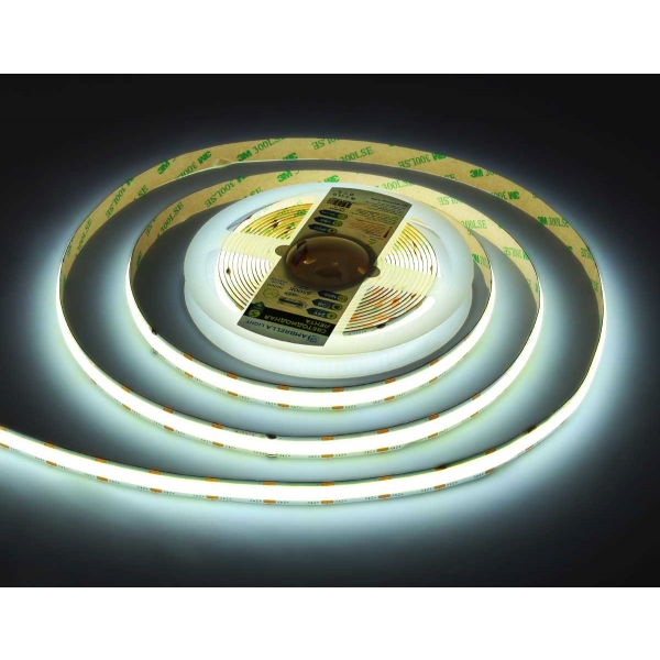 Светодиодная лента Ambrella Light GS4803 COB 616Led/19W m/ 24V IP20 6500K/ 5m*12mm*2mm (2 конт.) GS4803