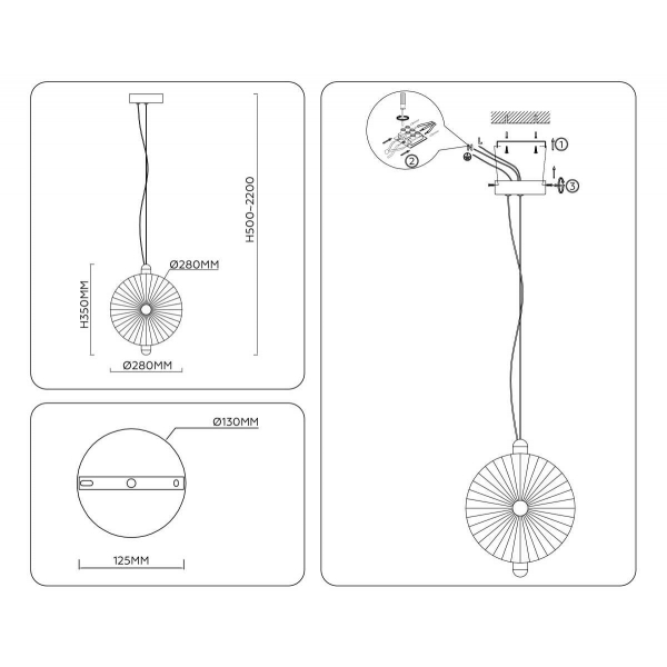 Подвесной светильник Ambrella light High light LH31145