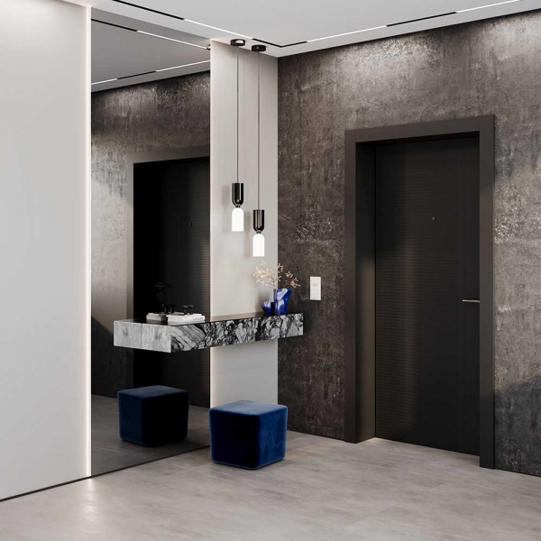 Датчик движения встраиваемый Voltum S70, (белый глянцевый) VLS070501