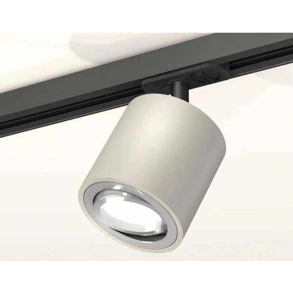 Комплект трекового светильника Ambrella light Track System XT7533020 SGR/PSL/SBK серый песок/серебро полированное/черный песок (A2537, C7533, N7003)