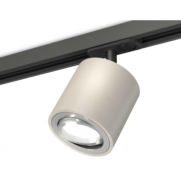 Комплект трекового светильника Ambrella light Track System XT7533020 SGR/PSL/SBK серый песок/серебро полированное/черный песок (A2537, C7533, N7003)