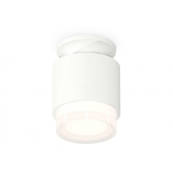 Комплект накладного светильника Ambrella light Techno Spot XS7510045 SWH/FR/CL белый песок/белый матовый/прозрачный (N7925, C7510, N7160)