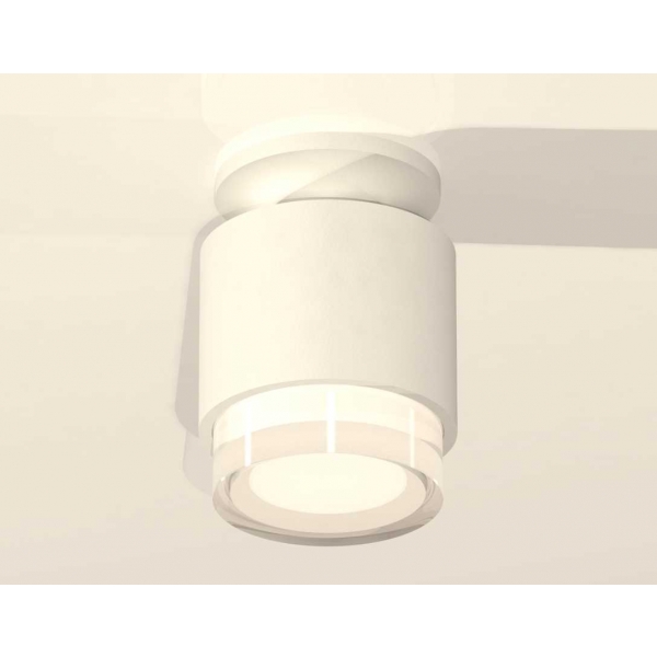 Комплект накладного светильника Ambrella light Techno Spot XS7510045 SWH/FR/CL белый песок/белый матовый/прозрачный (N7925, C7510, N7160)