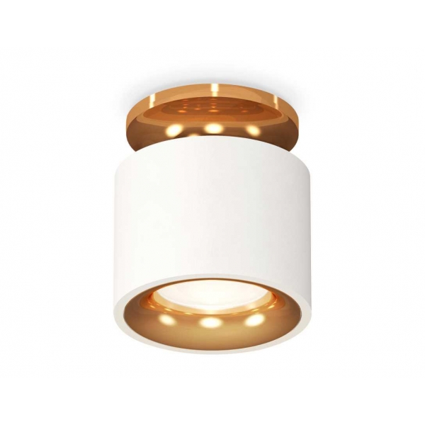 Комплект накладного светильника Ambrella light XS7510121 SWH/PYG белый песок/золото желтое полированное MR16 GU5.3 (N7929, C7510, N7014)